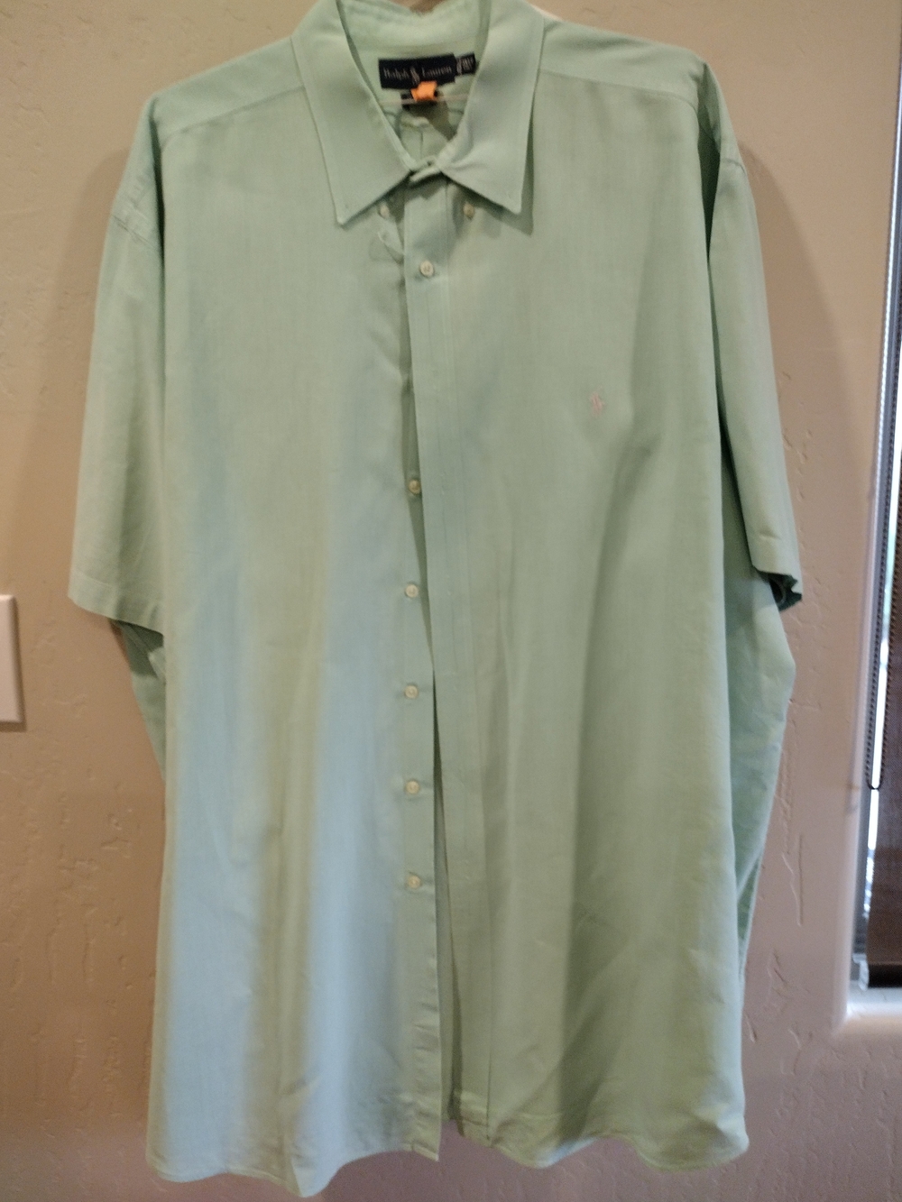 Ralph Lauren Light Mint Green Short Sleeve Button-Down Shirt